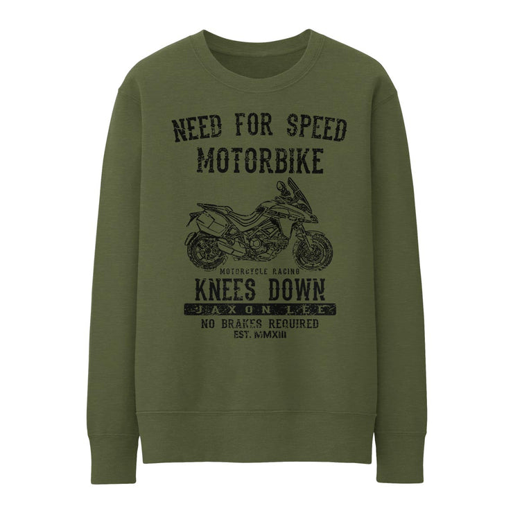 JL Speed Illustration for a Ducati Multistrada 1260 Grand Tour 2020 Motorbike fan Jumper