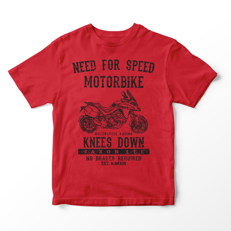 JL Speed Illustration for a Ducati Multistrada 1260 Grand Tour 2020 Motorbike fan T-shirt