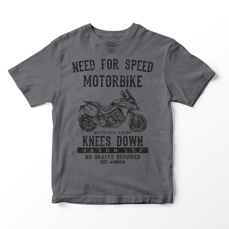 JL Speed Illustration for a Ducati Multistrada 1260 Grand Tour 2020 Motorbike fan T-shirt