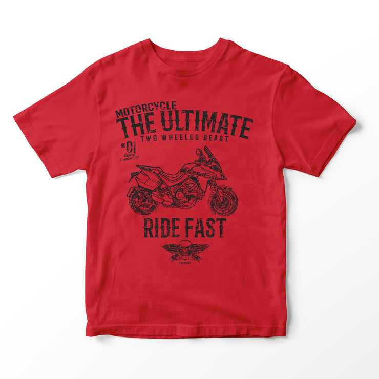 JL Ultimate Illustration for a Ducati Multistrada 1260 Grand Tour 2020 Motorbike fan T-shirt