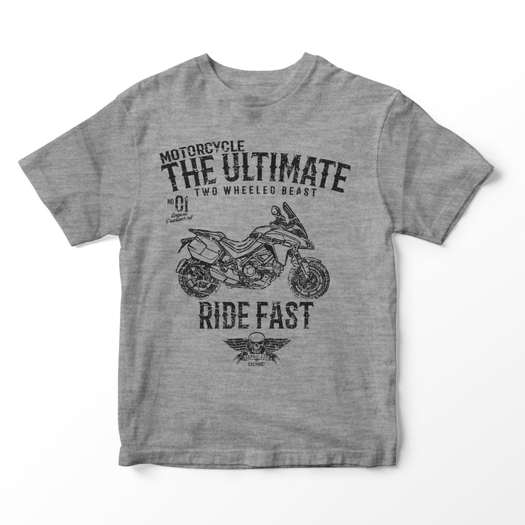 JL Ultimate Illustration for a Ducati Multistrada 1260 Grand Tour 2020 Motorbike fan T-shirt