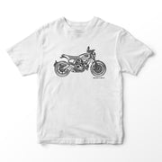 JL Illustration For A Ducati Scrambler Nightshift Motorbike Fan T-shirt