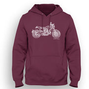 JL Illustration For A Ducati Scrambler Nightshift Motorbike Fan Hoodie