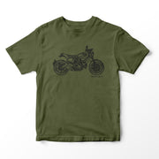 JL Illustration For A Ducati Scrambler Nightshift Motorbike Fan T-shirt