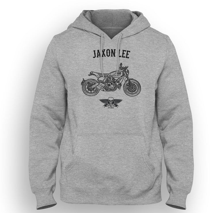 Jaxon Lee Art Hood aimed at fans of Ducati Scrambler Nightshift Motorbike