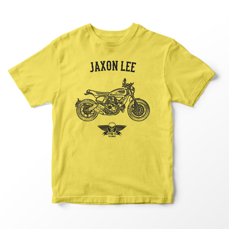 JL Basic Illustration for a Ducati Scrambler Nightshift Motorbike fan T-shirt