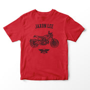 JL Basic Illustration for a Ducati Scrambler Nightshift Motorbike fan T-shirt