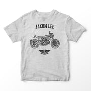 JL Basic Illustration for a Ducati Scrambler Nightshift Motorbike fan T-shirt