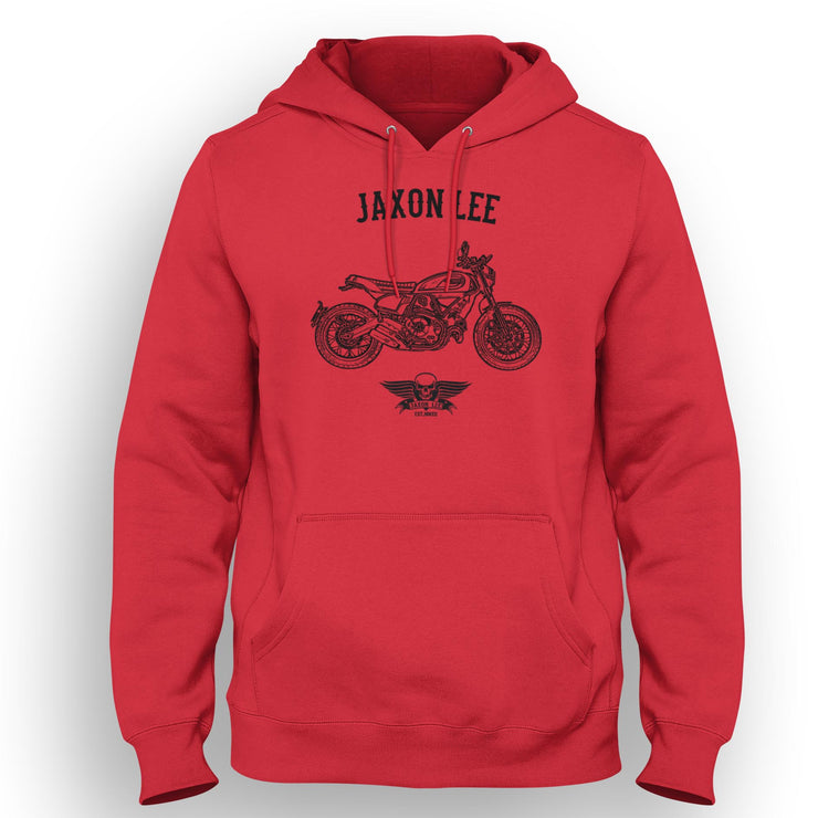 Jaxon Lee Art Hood aimed at fans of Ducati Scrambler Nightshift Motorbike