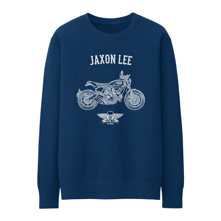 JL Basic Illustration for a Ducati Scrambler Nightshift Motorbike fan Jumper