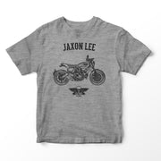 JL Basic Illustration for a Ducati Scrambler Nightshift Motorbike fan T-shirt