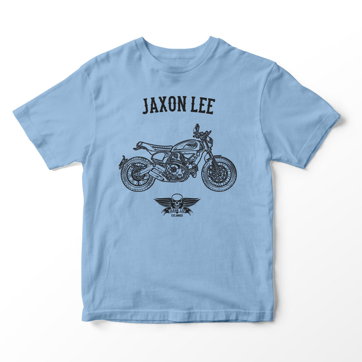 JL Basic Illustration for a Ducati Scrambler Nightshift Motorbike fan T-shirt