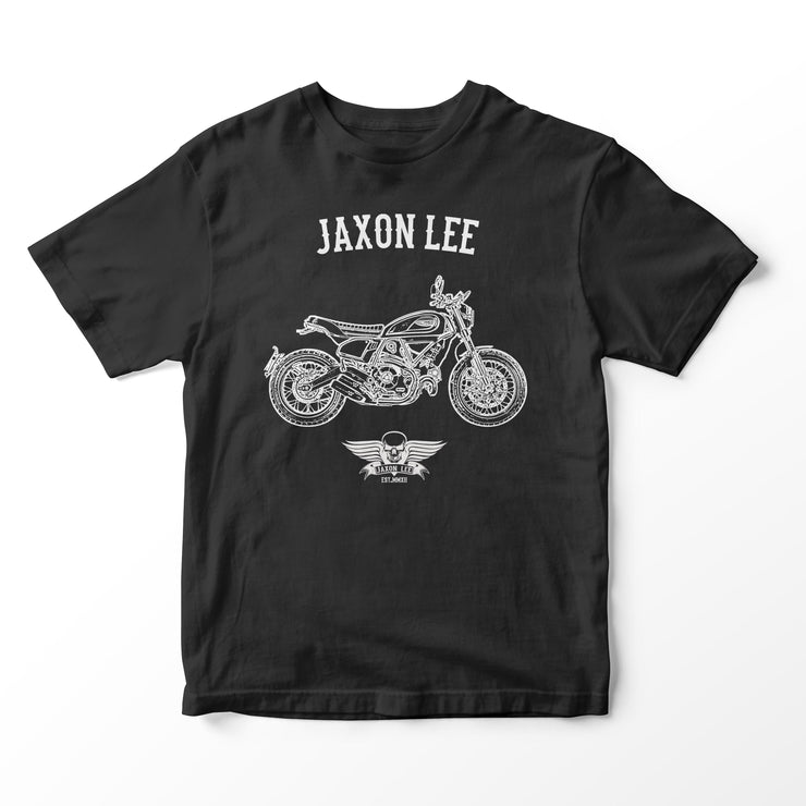 JL Basic Illustration for a Ducati Scrambler Nightshift Motorbike fan T-shirt