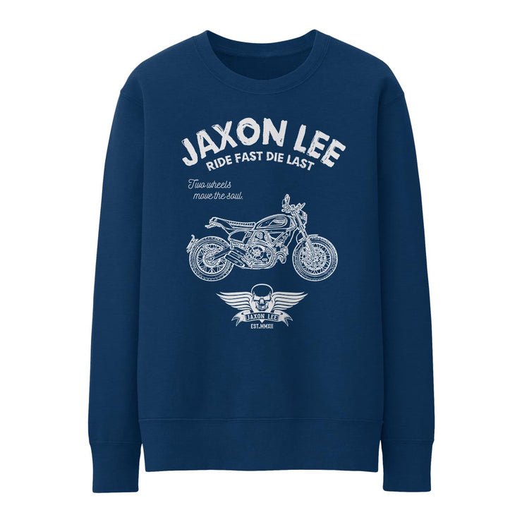 JL Ride Illustration for a Ducati Scrambler Nightshift Motorbike fan Jumper