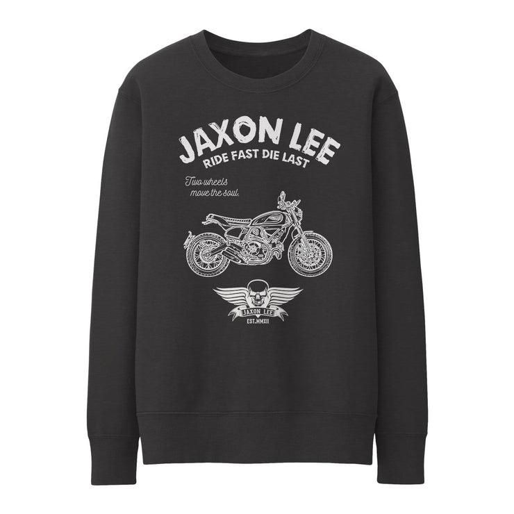 JL Ride Illustration for a Ducati Scrambler Nightshift Motorbike fan Jumper