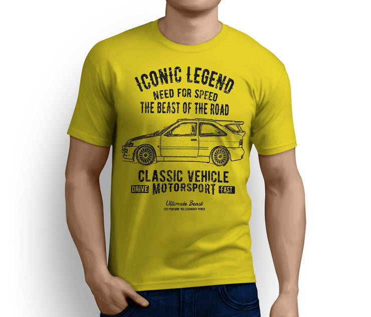 RH* Illustration For A Ford Escort Cosworth Motorcar Fan T-shirt - Jaxon lee