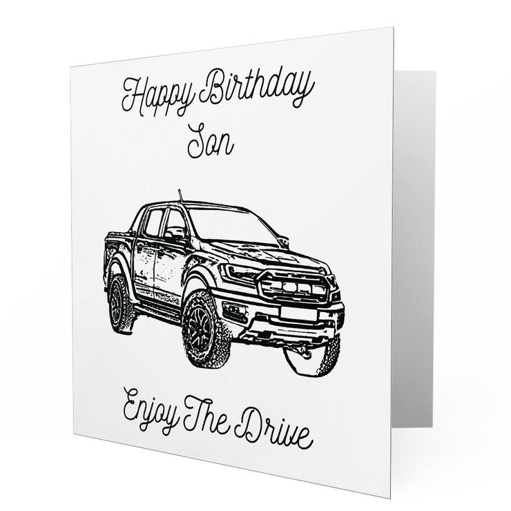 Jaxon Lee - Birthday Card for a Ford Ranger Motorcar fan