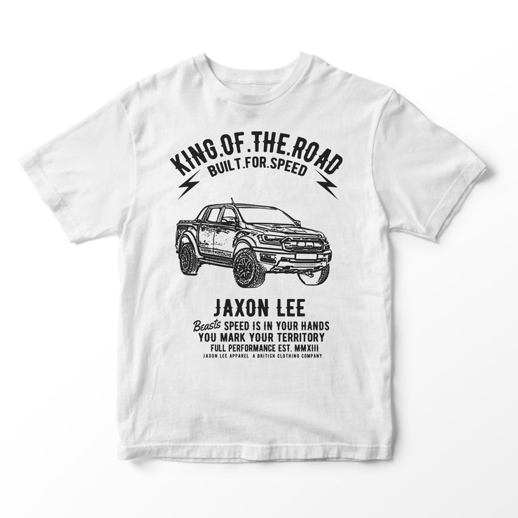 JL King Illustration for a Ford Ranger Motorcar fan T-shirt
