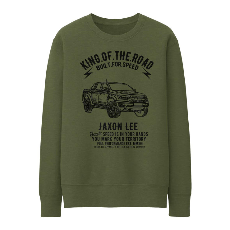 JL King Illustration for a Ford Ranger Motorcar fan Jumper