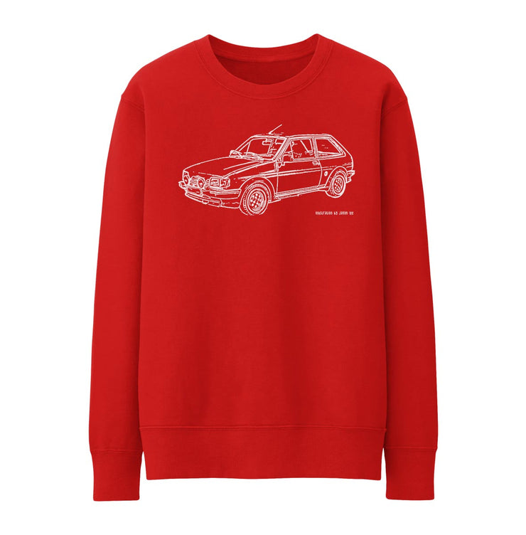 JL Illustration For A Ford Fiesta Mk2 XR2i Fan Jumper