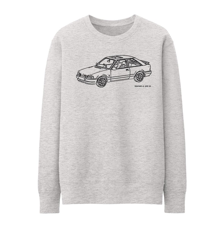 JL Illustration For A Ford Escort Mk4 XR3i Fan Jumper