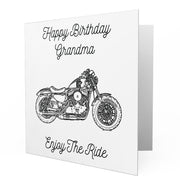 Jaxon Lee - Birthday Card for a Harley Davidson Forty Eight Motorbike fan