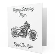 Jaxon Lee - Birthday Card for a Harley Davidson 1200 Custom Motorbike fan