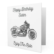 Jaxon Lee - Birthday Card for a Harley Davidson 1200 Custom Motorbike fan