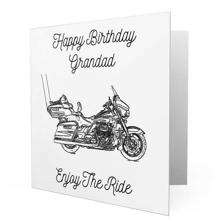 Jaxon Lee - Birthday Card for a Harley Davidson CVO Limited Motorbike fan