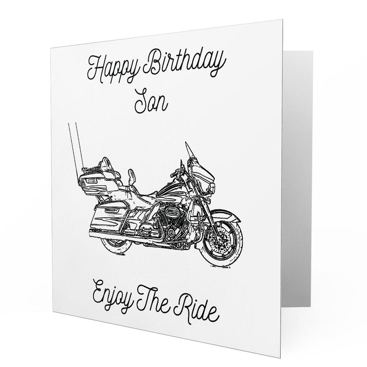 Jaxon Lee - Birthday Card for a Harley Davidson CVO Limited Motorbike fan