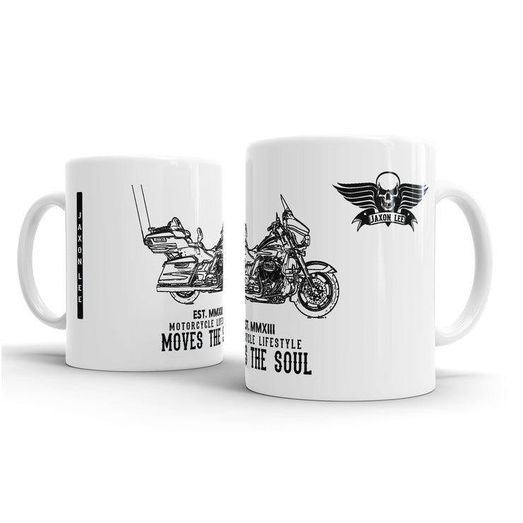 JL Art Mug aimed at fans of Harley Davidson CVO Limited Motorbike