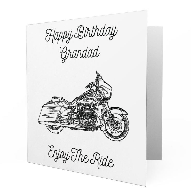 Jaxon Lee - Birthday Card for a Harley Davidson CVO Street Glide Motorbike fan
