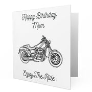 Jaxon Lee - Birthday Card for a Harley Davidson Fat Bob Motorbike fan