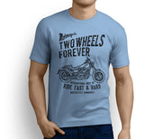 RH Art Tee aimed at fans of Harley Davidson Fat Bob Motorbike - Jaxon lee