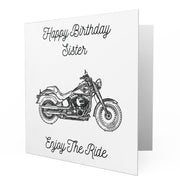Jaxon Lee - Birthday Card for a Harley Davidson Fat Boy Motorbike fan