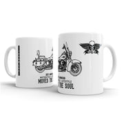 JL Art aimed at fans of Harley Davidson Heritage Softail Classic Motorbike – Gift Mug
