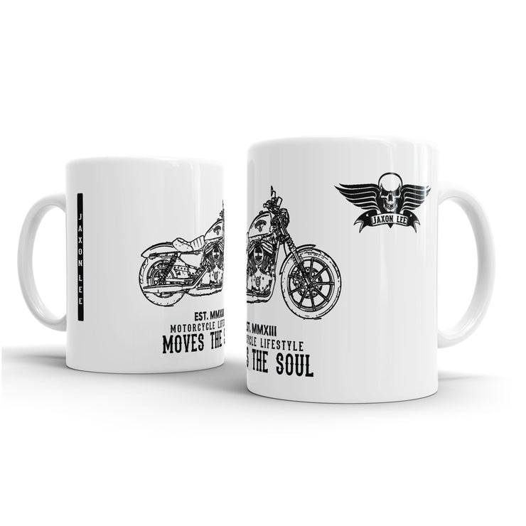JL Art Mug aimed at fans of Harley Davidson Iron 883 Motorbike