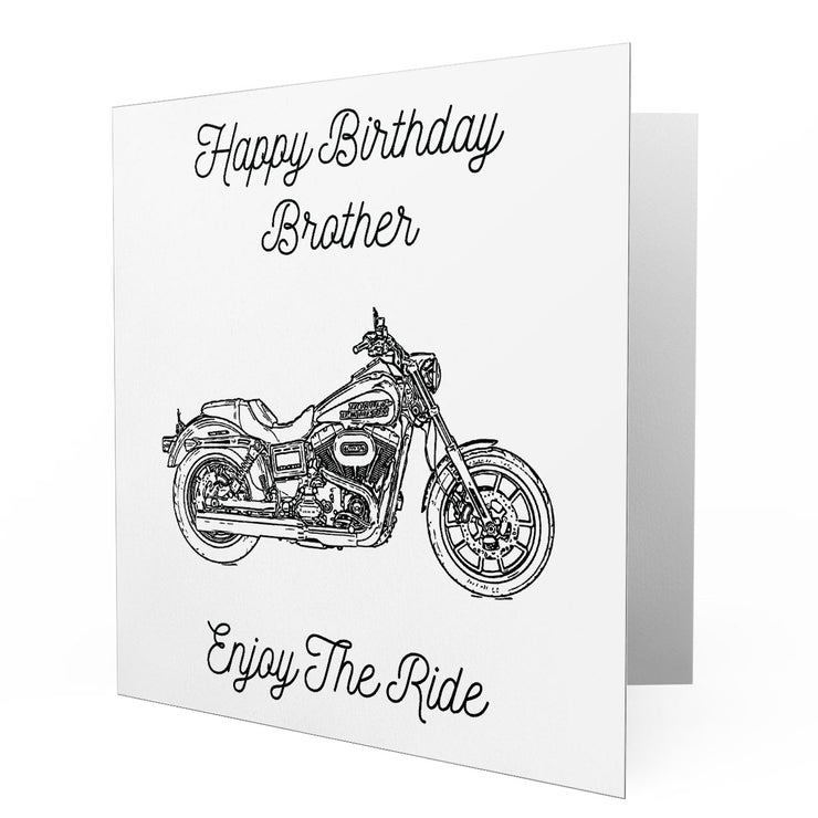 Jaxon Lee - Birthday Card for a Harley Davidson Low Rider Motorbike fan