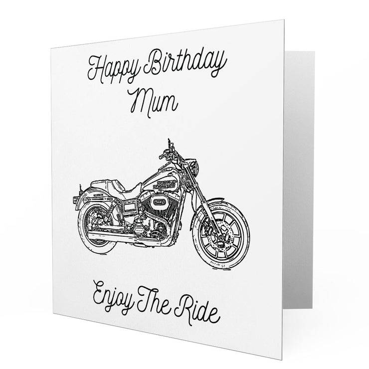 Jaxon Lee - Birthday Card for a Harley Davidson Low Rider Motorbike fan