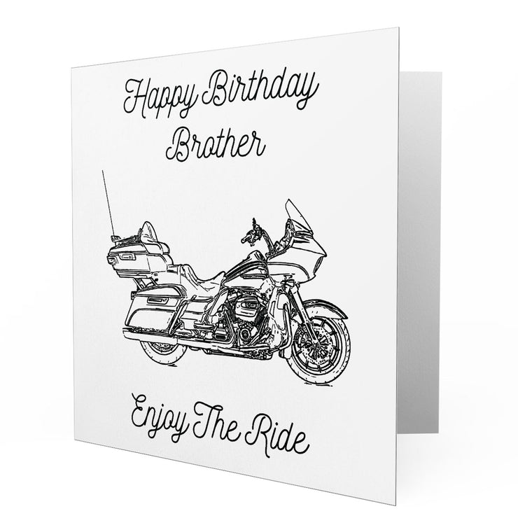 Jaxon Lee - Birthday Card for a Harley Davidson Road Glide Ultra Motorbike fan