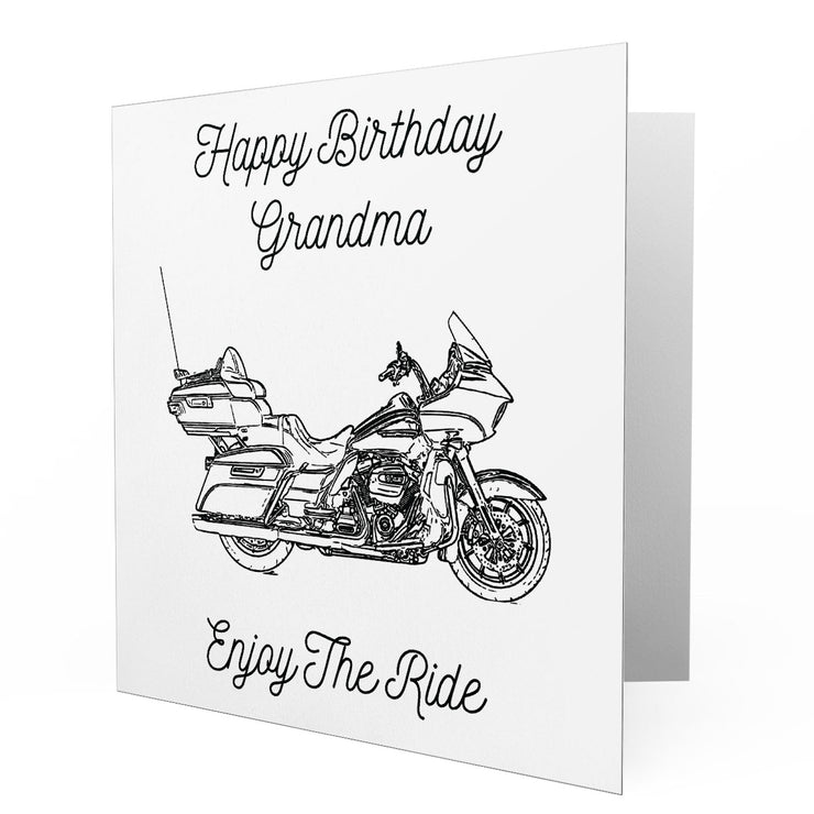 Jaxon Lee - Birthday Card for a Harley Davidson Road Glide Ultra Motorbike fan