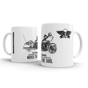 JL Art Mug aimed at fans of Harley Davidson Road Glide Motorbike