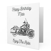 Jaxon Lee - Birthday Card for a Harley Davidson Road King Motorbike fan