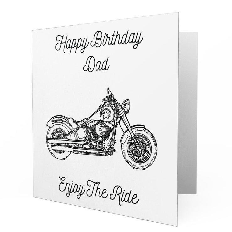 Jaxon Lee - Birthday Card for a Harley Davidson Softail Slim S Motorbike fan