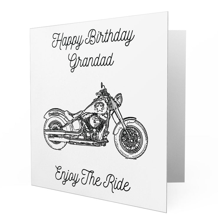 Jaxon Lee - Birthday Card for a Harley Davidson Softail Slim S Motorbike fan