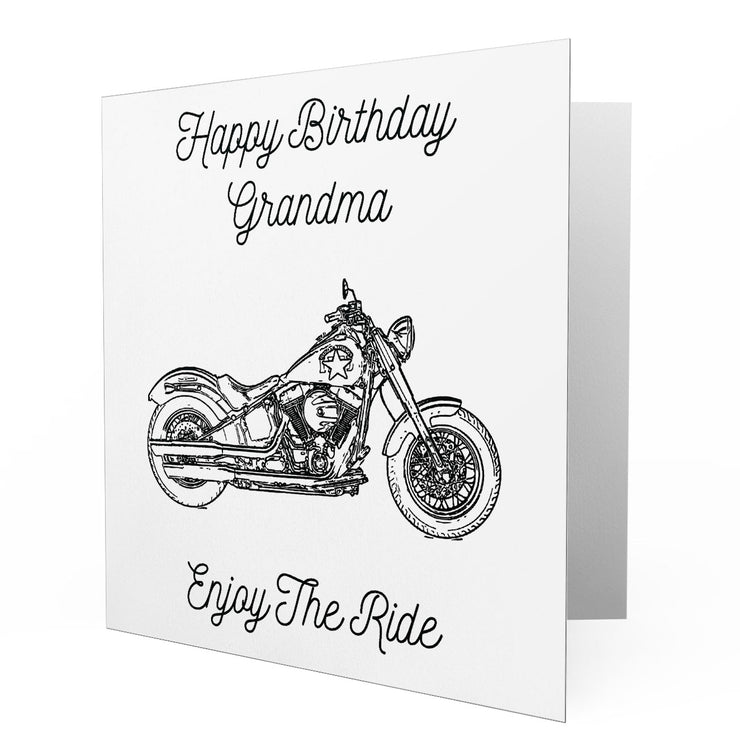 Jaxon Lee - Birthday Card for a Harley Davidson Softail Slim S Motorbike fan