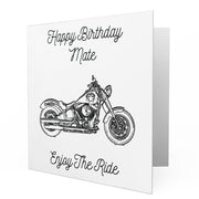 Jaxon Lee - Birthday Card for a Harley Davidson Softail Slim S Motorbike fan