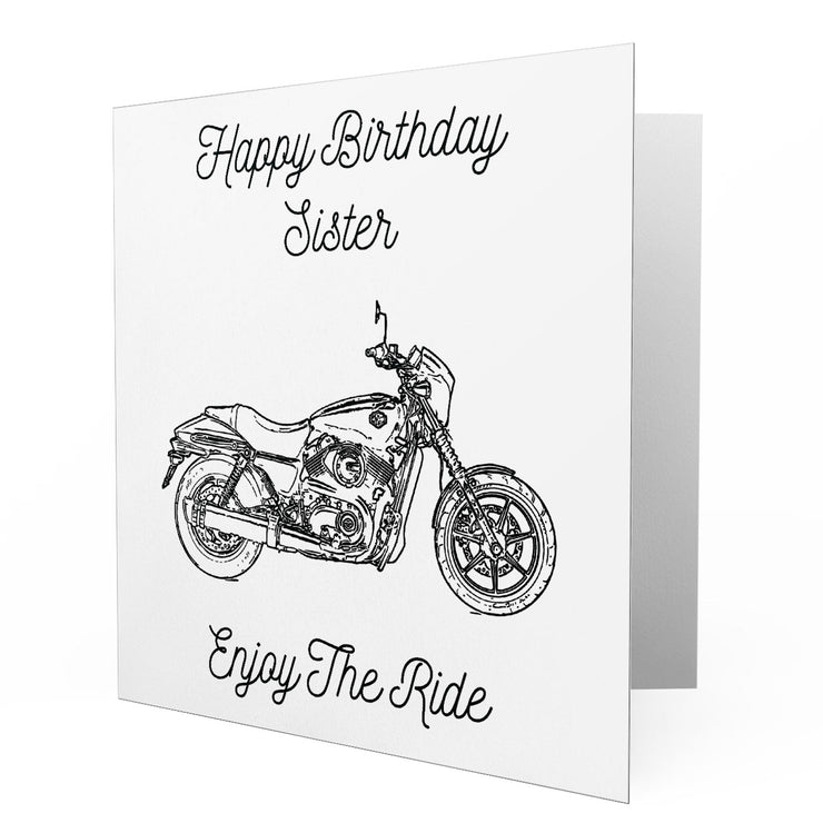 Jaxon Lee - Birthday Card for a Harley Davidson Street 500 Motorbike fan