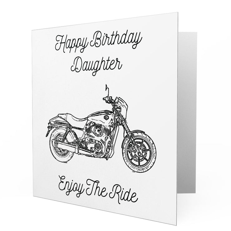 Jaxon Lee - Birthday Card for a Harley Davidson Street 500 Motorbike fan