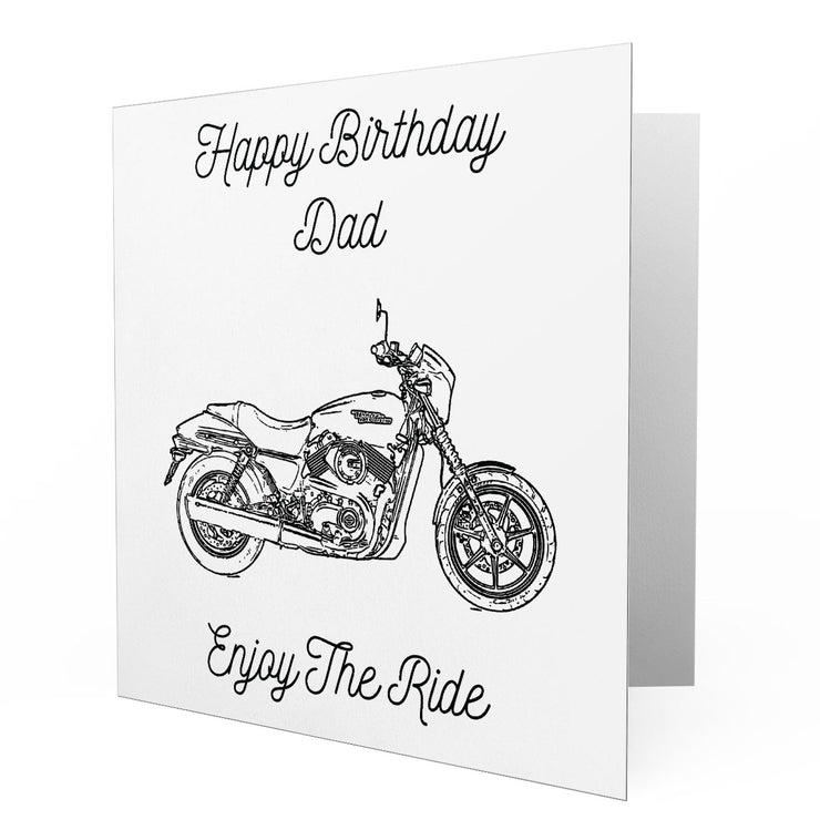 Jaxon Lee - Birthday Card for a Harley Davidson Street 750 Motorbike fan